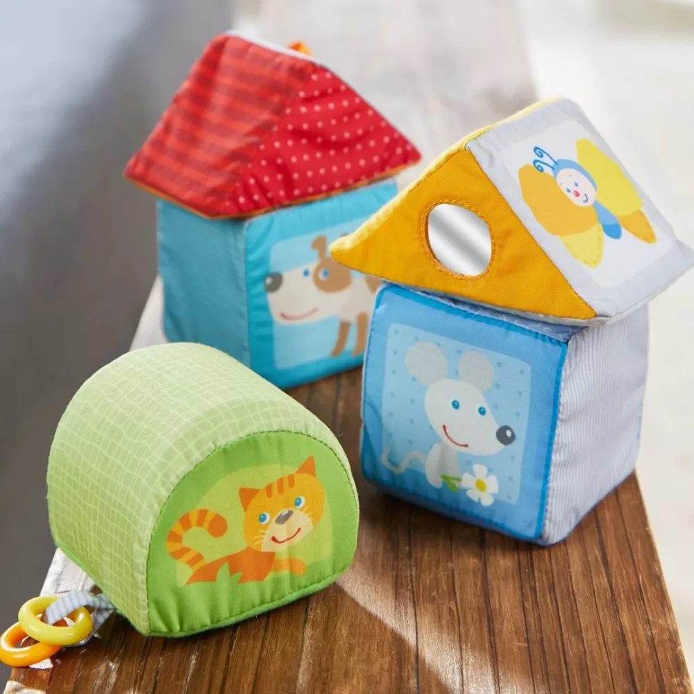 HABA Animal Discovery Cubes< Plush Baby Toys