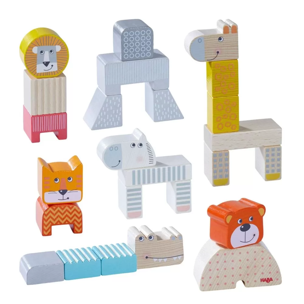 HABA Animal Parade Blocks< Wooden Building Blocks