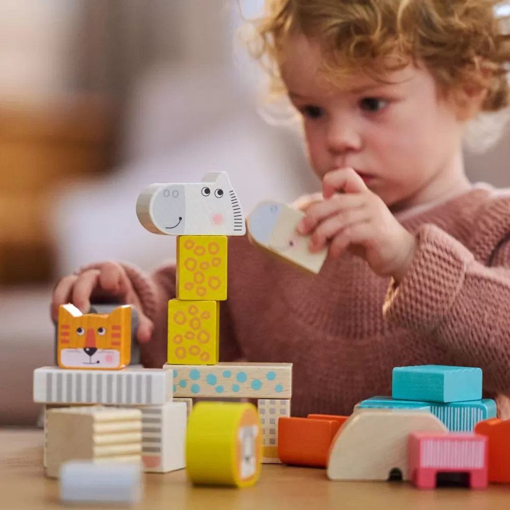 HABA Animal Parade Blocks< Wooden Building Blocks