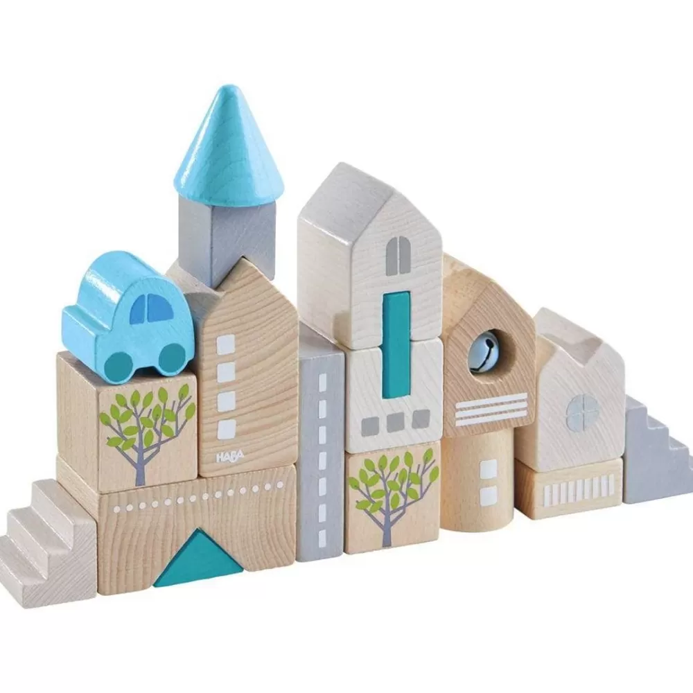 HABA Bad Rodach 18 Piece Wooden Building Blocks< Wooden Building Blocks