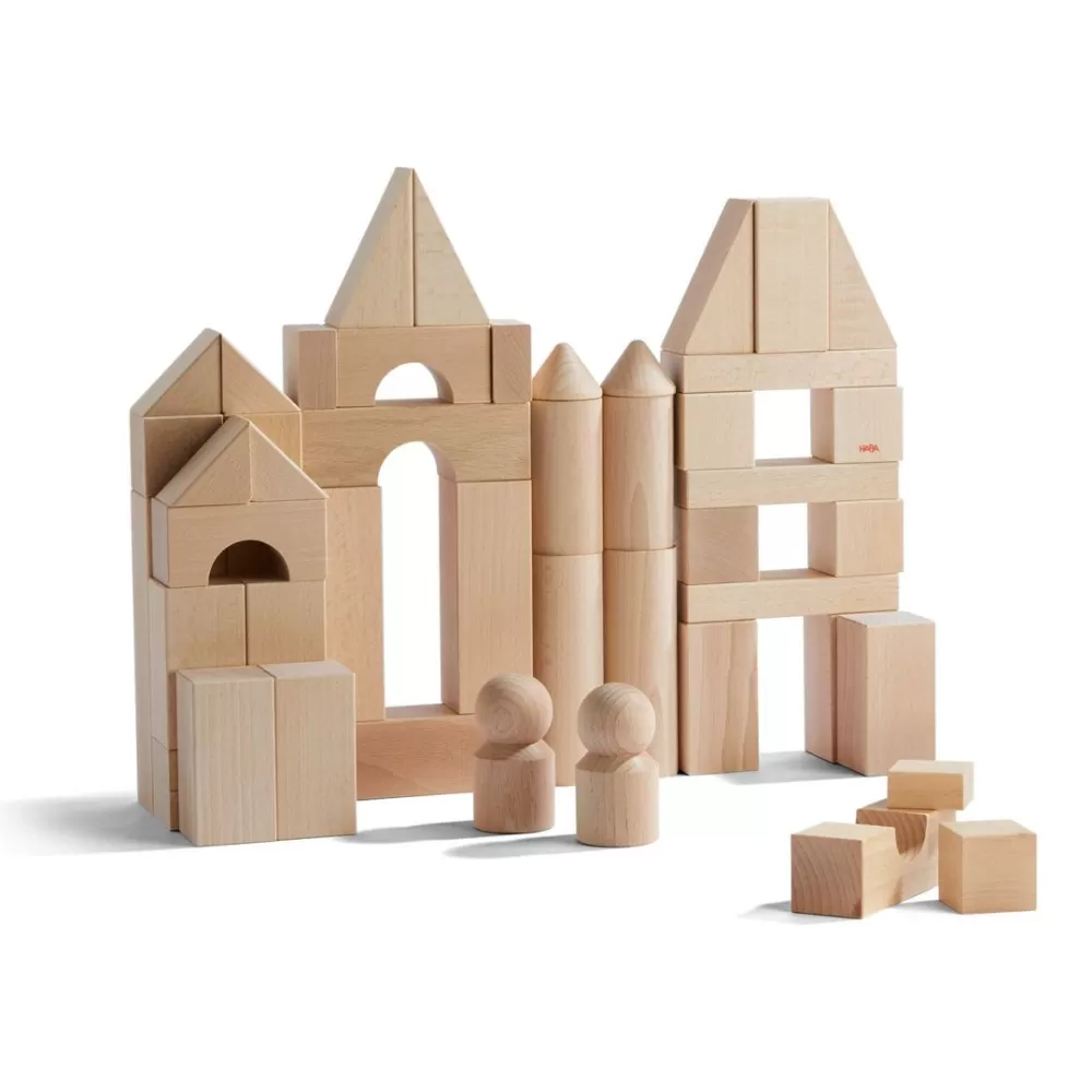 HABA Basic Building Blocks 60 Piece Large Starter Set< Wooden Building Blocks