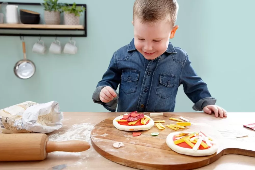 HABA Biofino Mini Pizzas Soft Play Food< Pretend Play Food