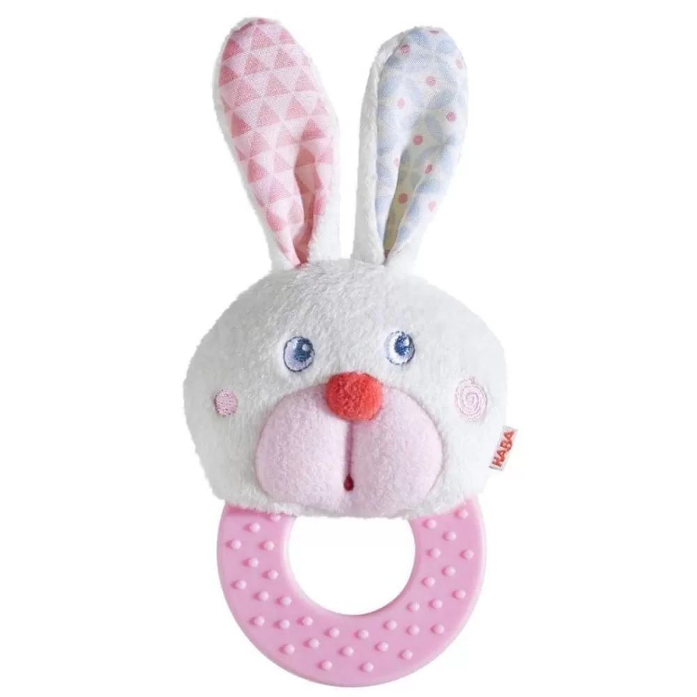 HABA Chomp Champ Bunny Teether< Grasping + Teething Toys