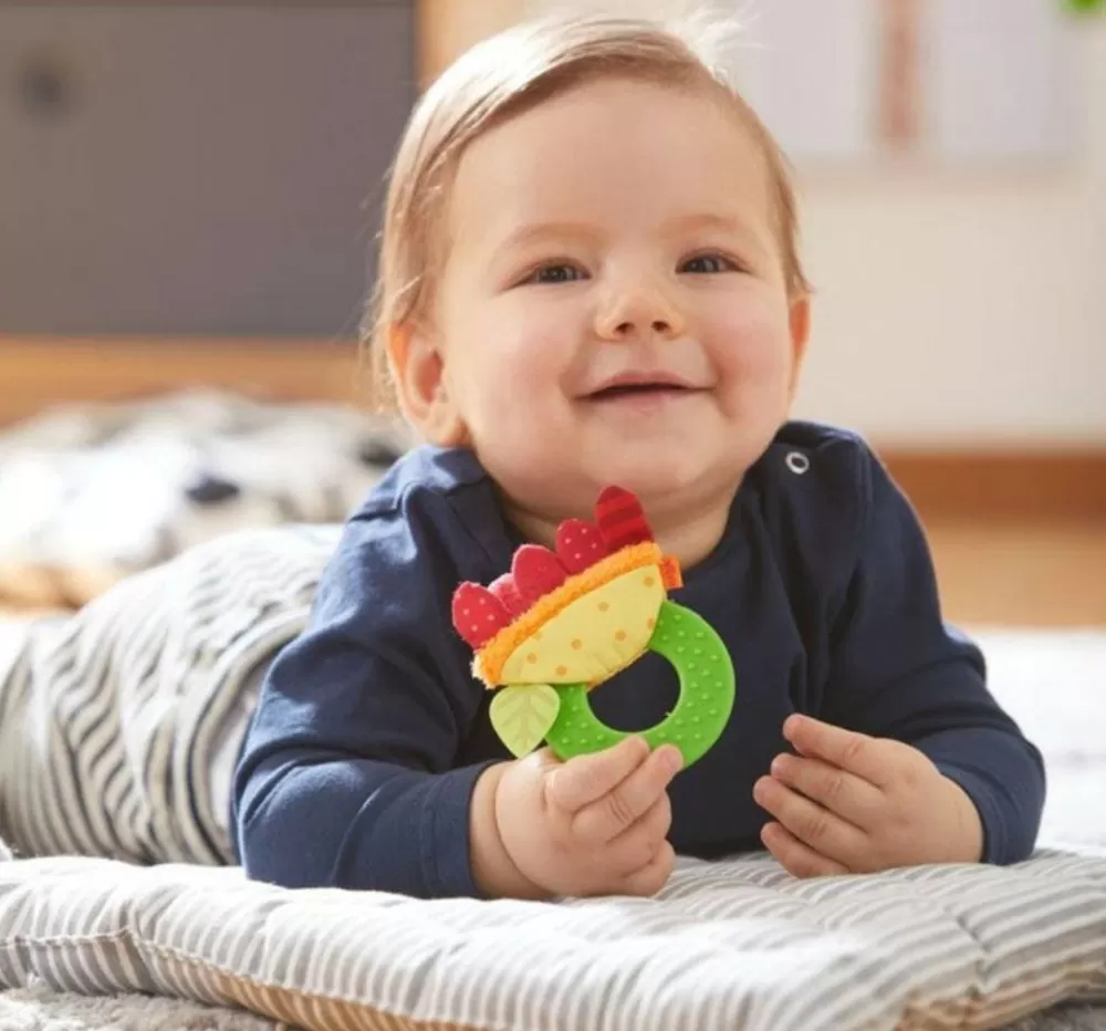 HABA Chomp Champ Flower Teether< Grasping + Teething Toys