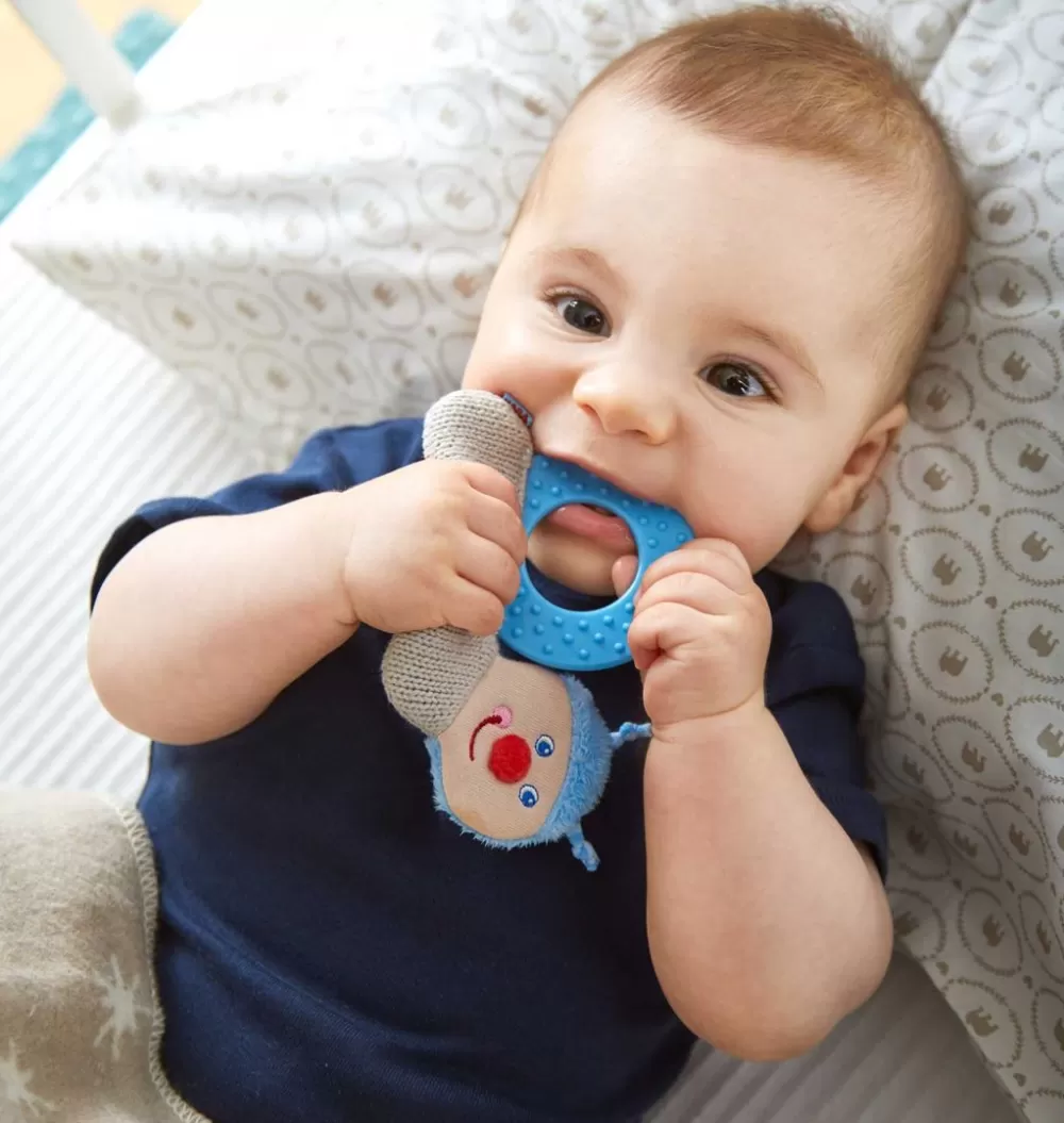 HABA Chomp Champ Snail Teether< Grasping + Teething Toys