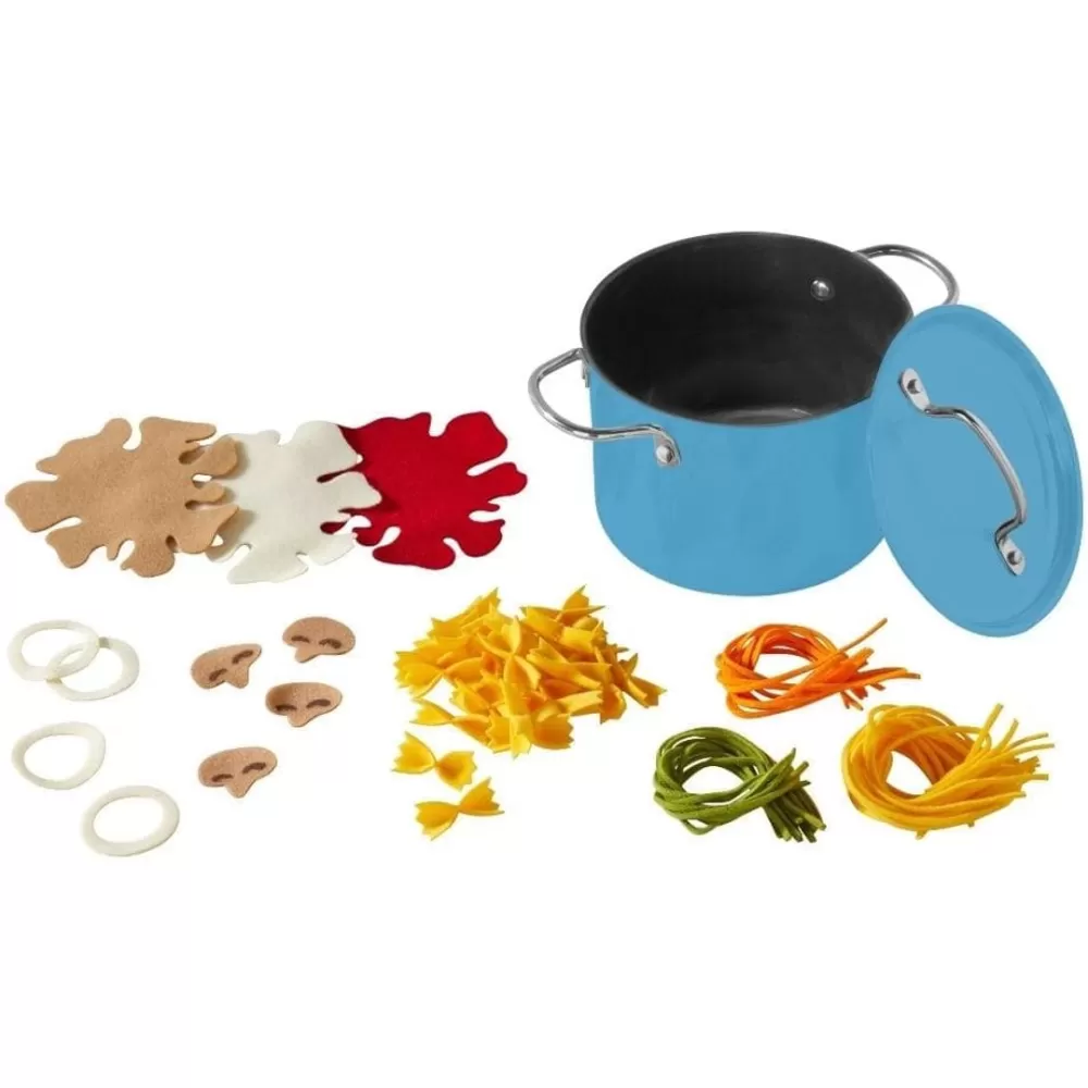 HABA Cooking Set Pasta Time Play Food Set< Pretend Play Food