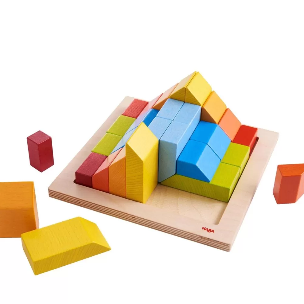 HABA Creative Stones 3D Wooden Arranging Blocks< Arranging Games