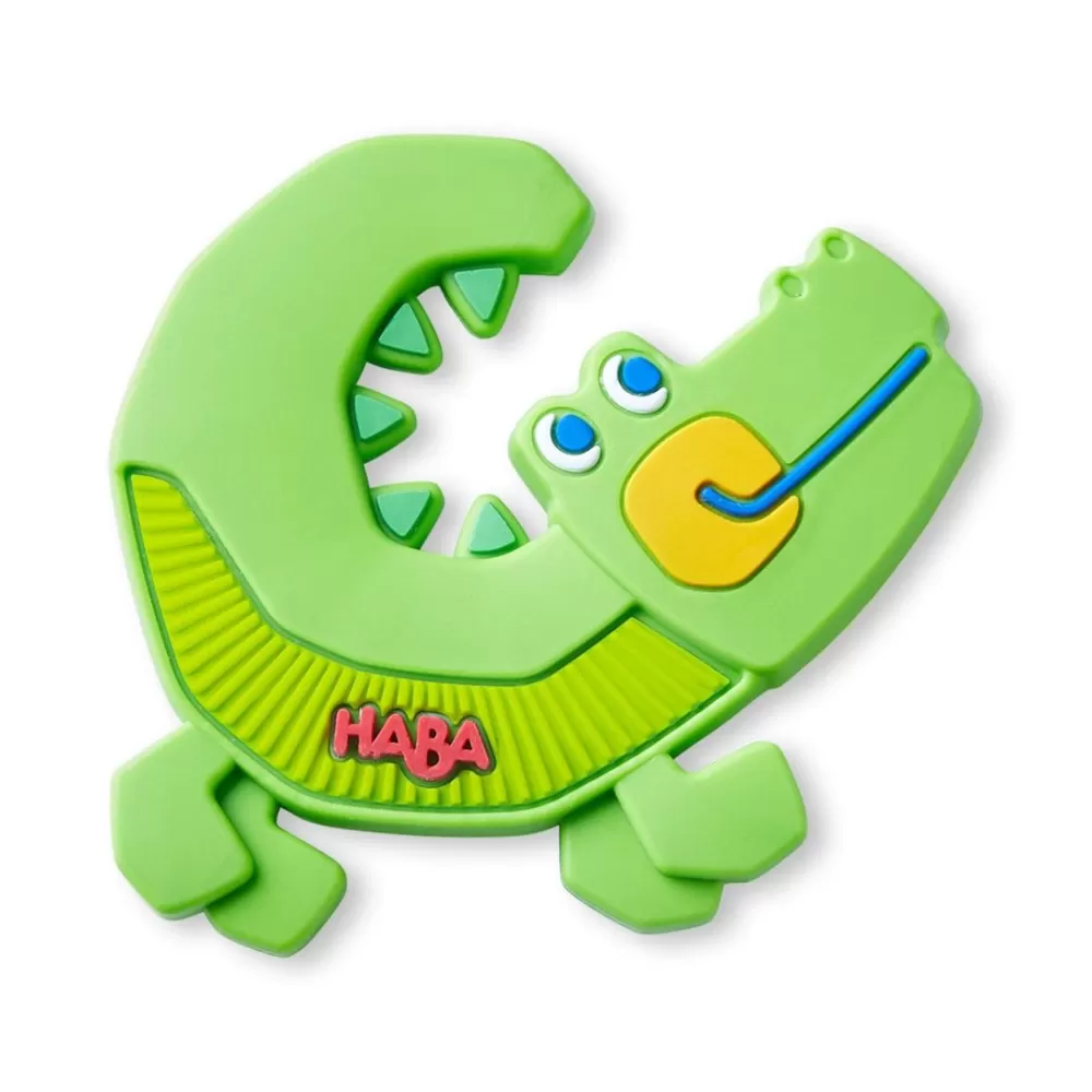 HABA Crocodile Silicone Teething Toy< Grasping + Teething Toys