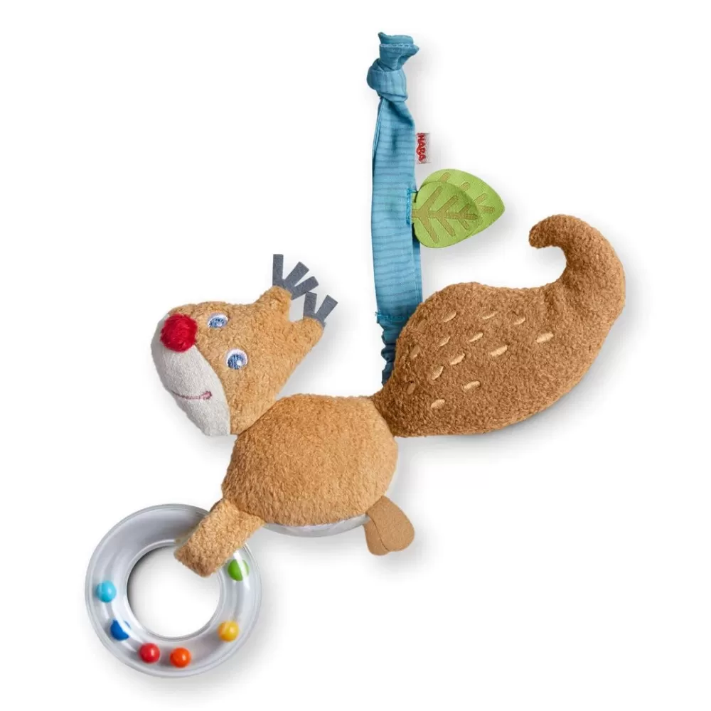 HABA Dangling Figure Forest Friends Squirrel< Hanging Baby Toys + Mobiles