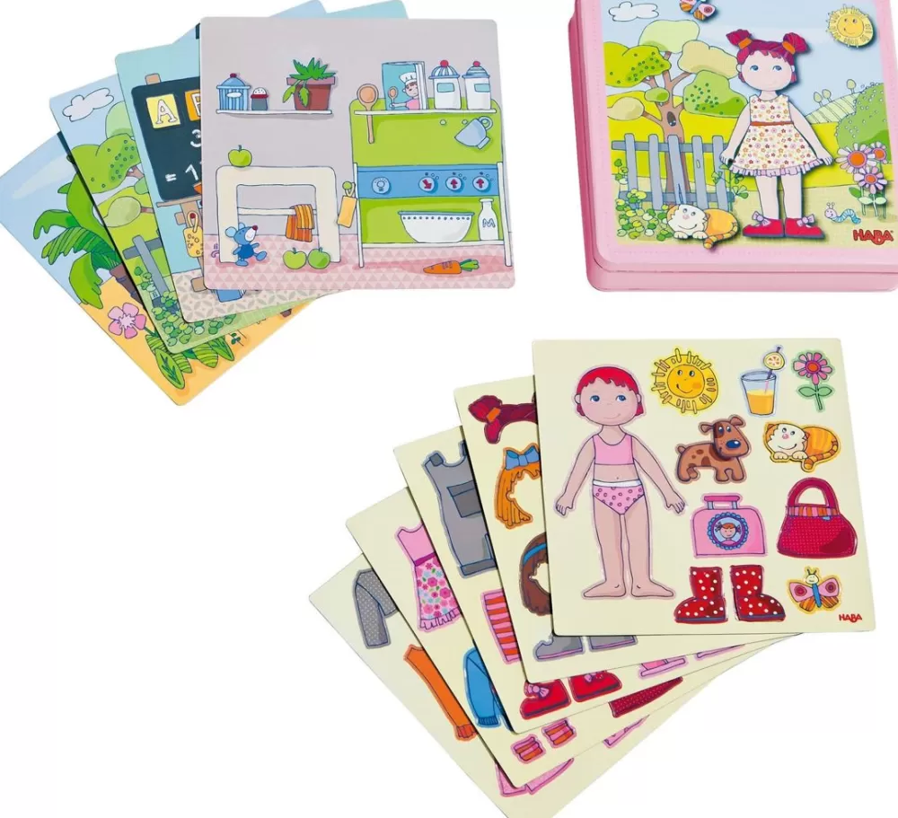 HABA Dress-Up Doll Lilli Magnetic Game< Travel + Magnetic Games