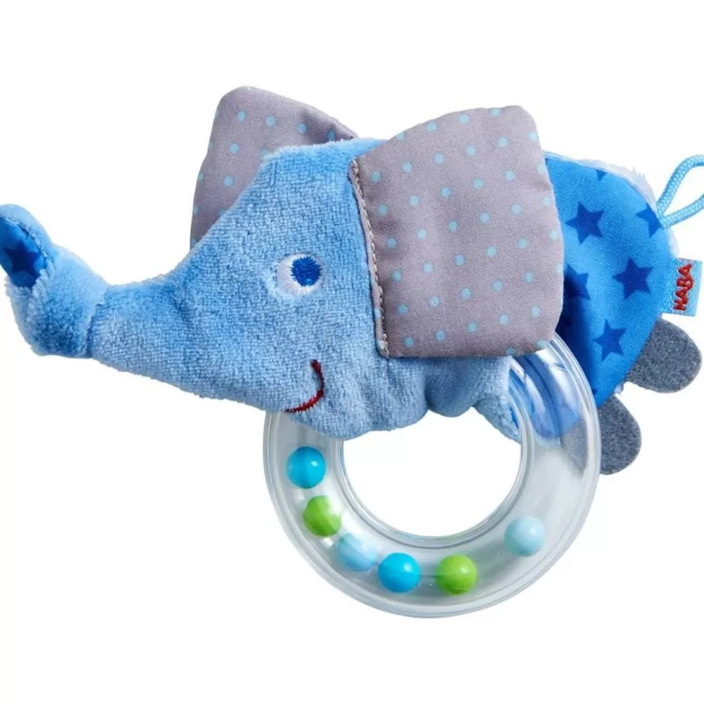 HABA Elephant Rattle With Removable Teething Ring< Grasping + Teething Toys