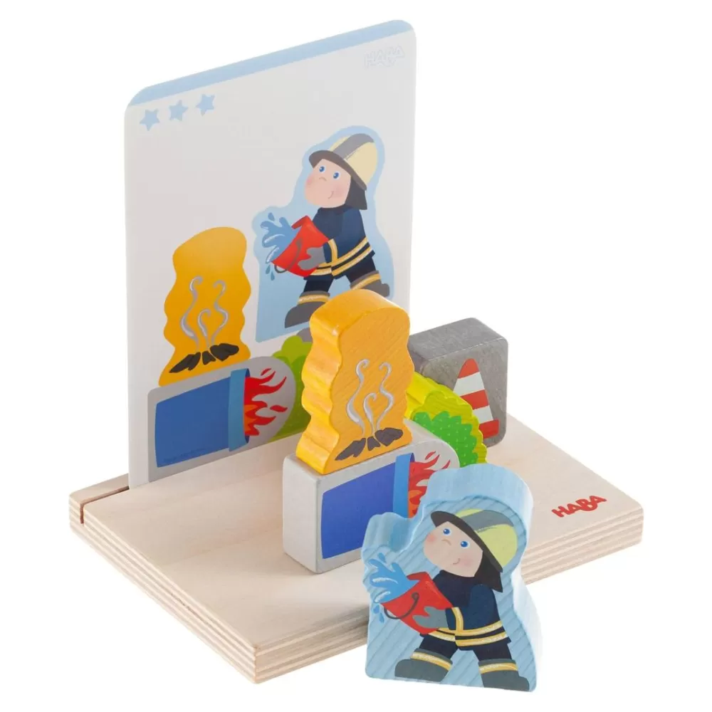 HABA Fire Brigade Stacking Toy< Shape Sorters + Stacking Toys