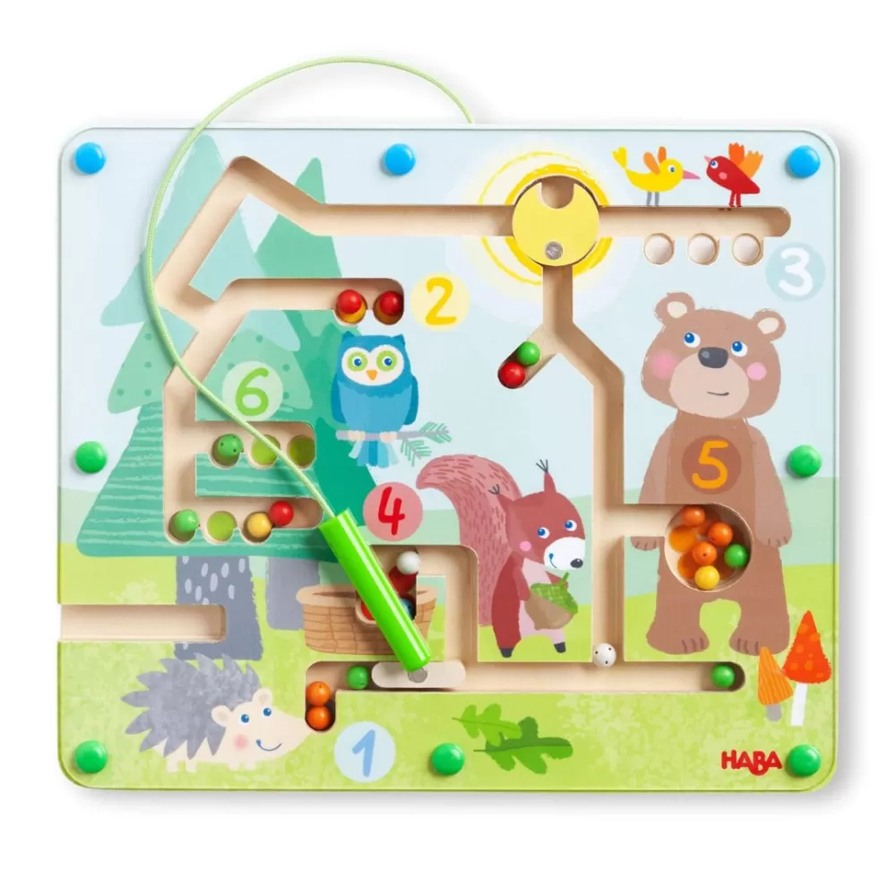 HABA Forest Friends Magnetic Maze< Lacing Toys + Motor Skills