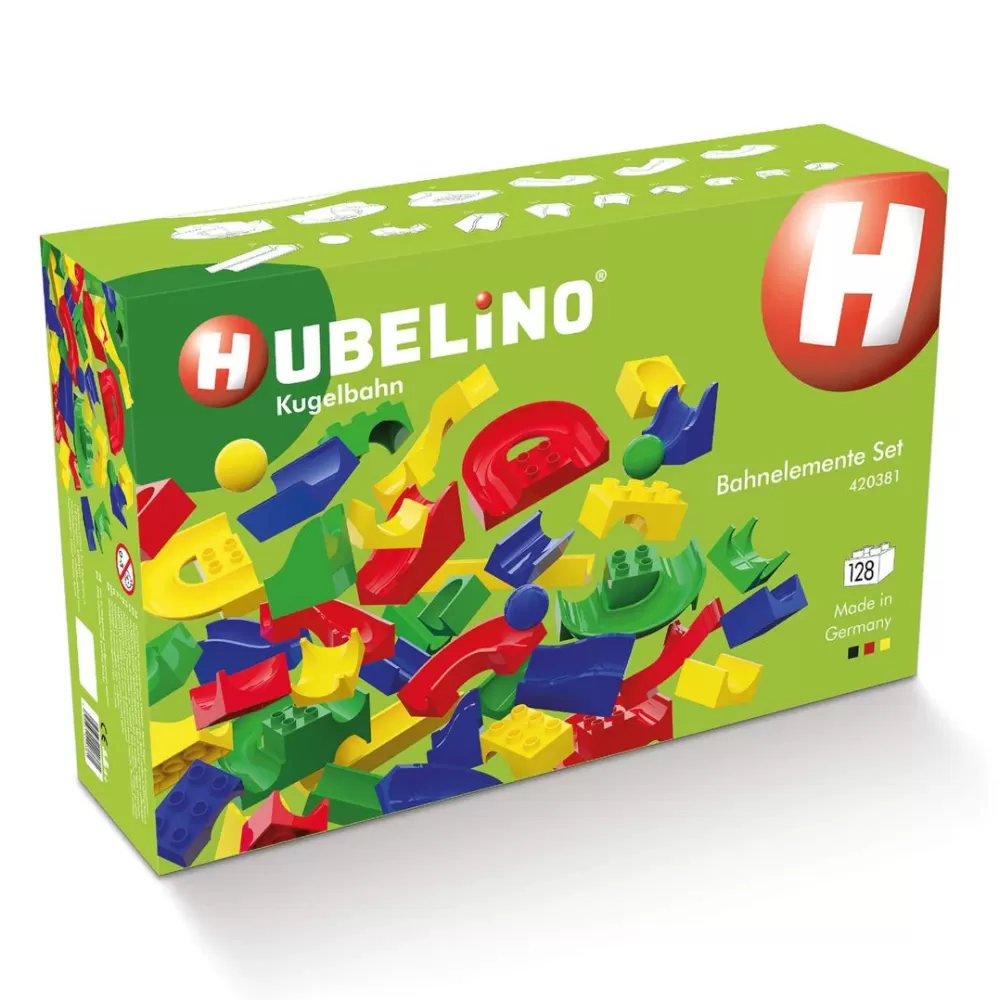 HABA Hubelino 128-Piece Run Elements Set< Hubelino Marble Runs