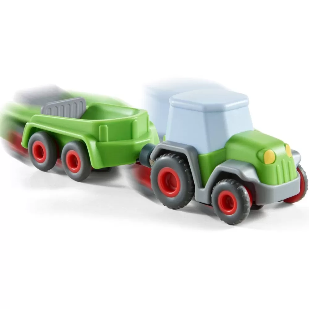 HABA Kullerbu Tractor And Trailer With Momentum Motor< Kullerbu Vehicles & Balls