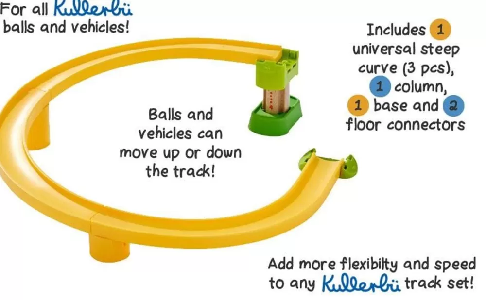 HABA Kullerbu Universal Steep Curve Track Accessory< Kullerbu Track System