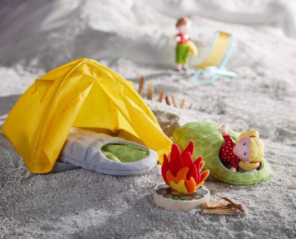 HABA Little Friends Camping Trip Play Set With Sleeping Bags< Little Friends Accessories