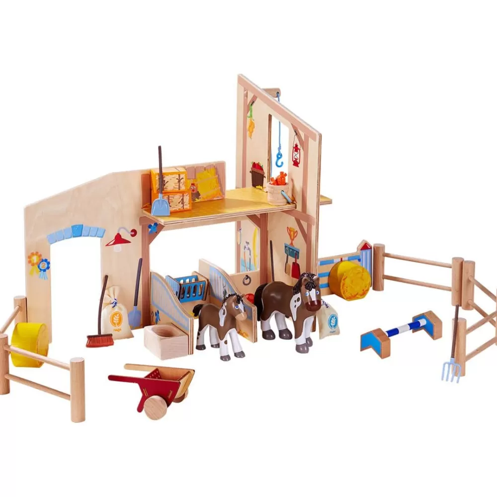 HABA Little Friends Happy Horse Riding Stable< Little Friends Animals