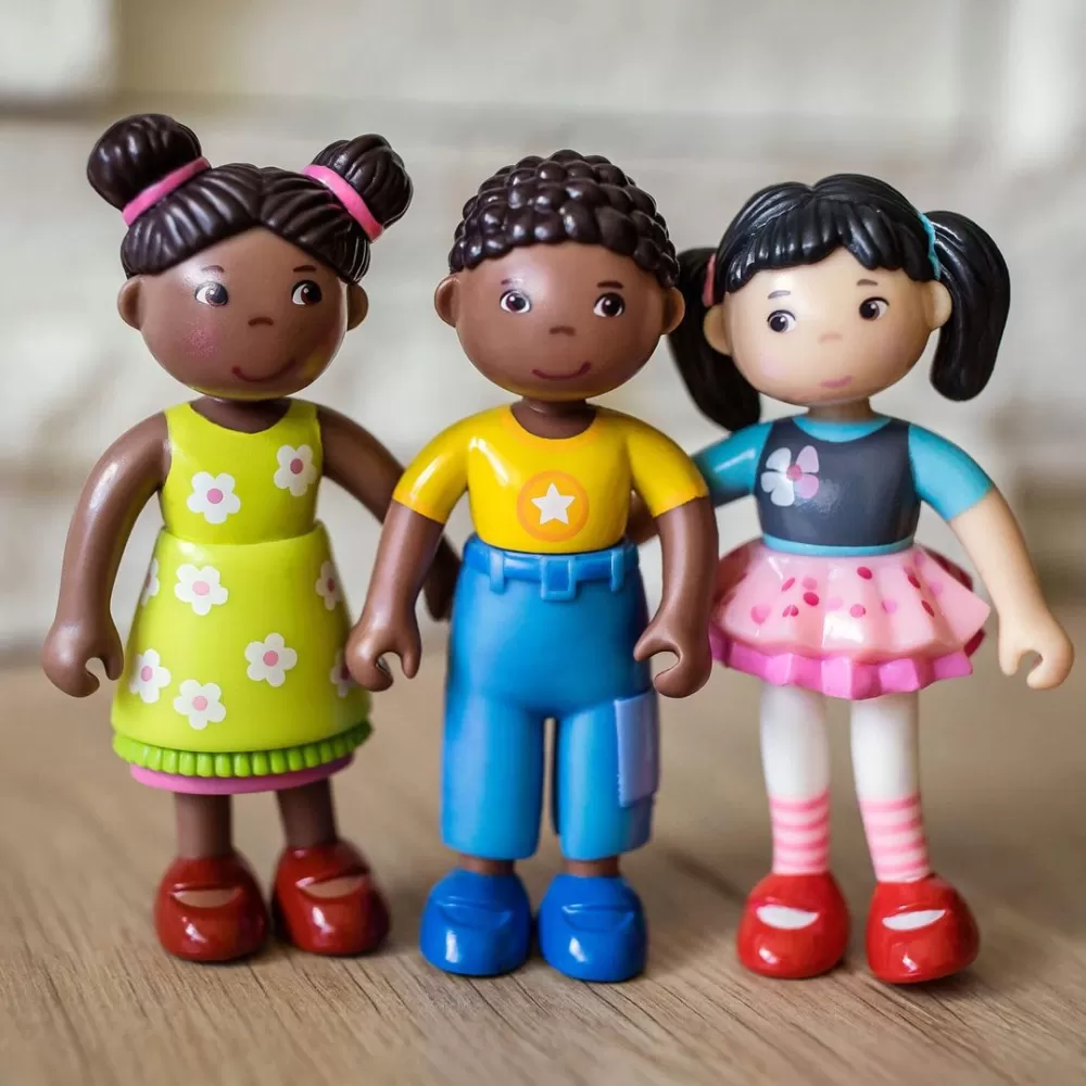 HABA Little Friends Lara Doll With Black Pigtails< Little Friends People