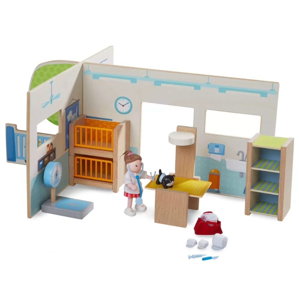 HABA Little Friends Vet Clinic Play Set With Rebecca Doll< Little Friends Accessories