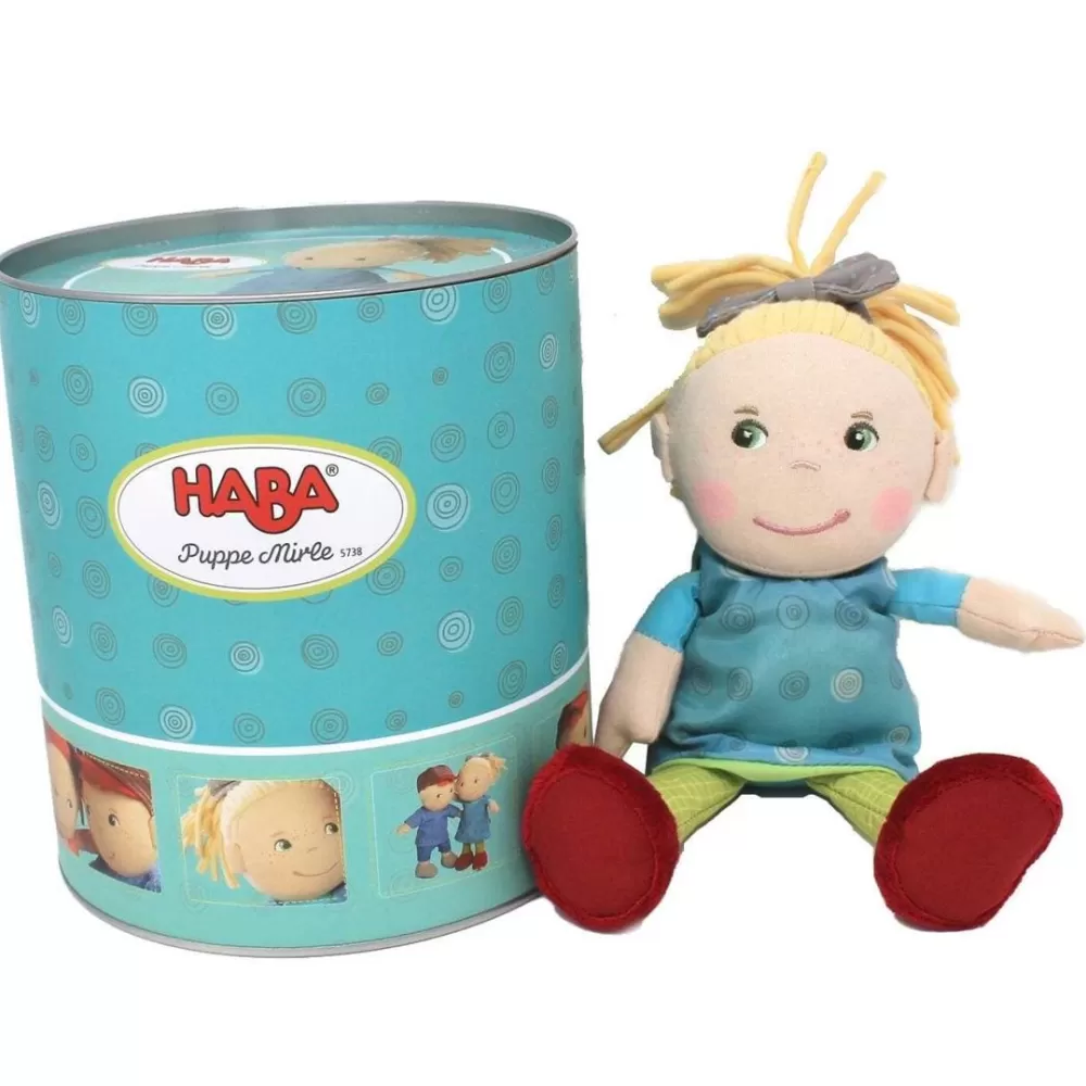 HABA Mirle Soft 8" Baby Doll In Gift Tin< Plush Dolls