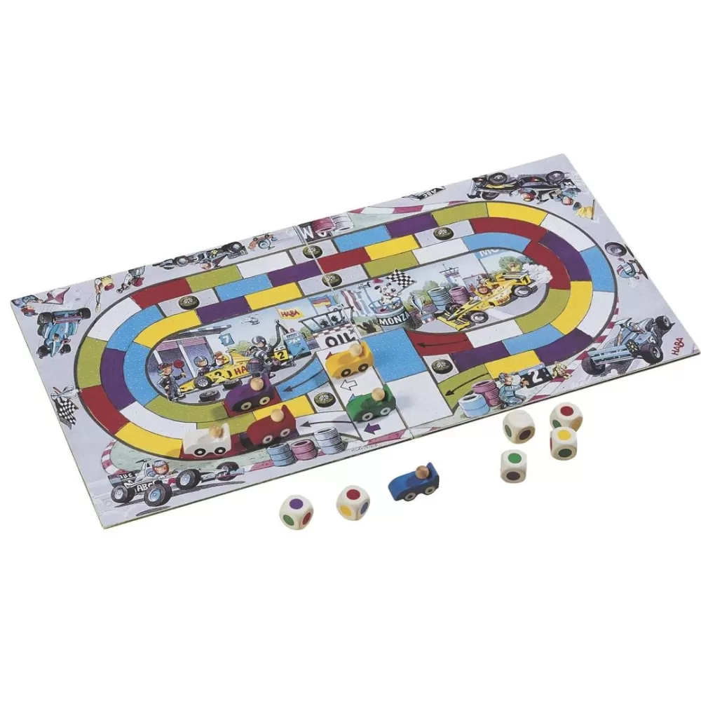 HABA Monza Car Racing Board Game< Strategy Games