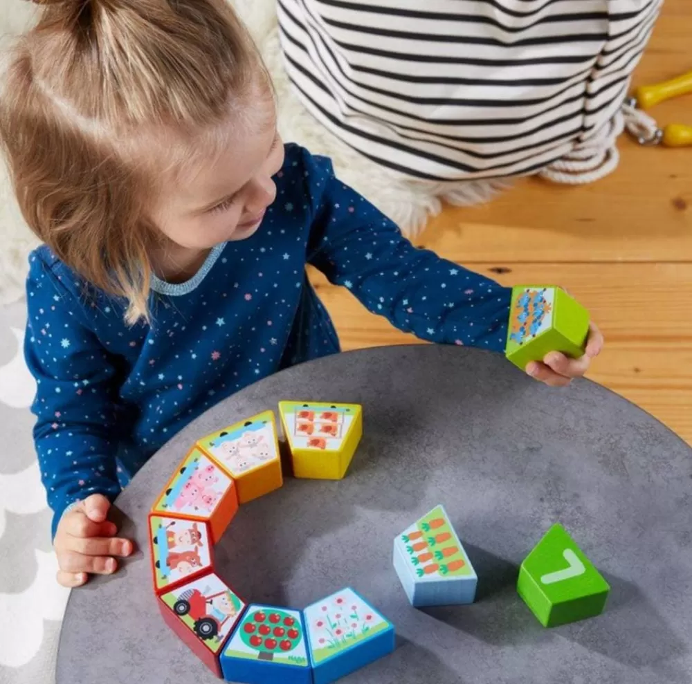 HABA Numbers Farm Wooden Arranging Game< Shape Sorters + Stacking Toys