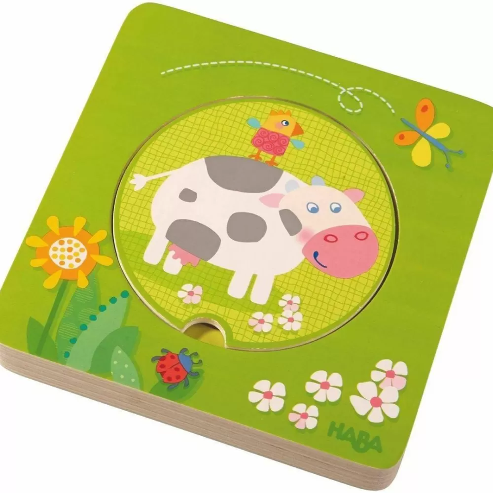 HABA On The Farm 5 Piece Wooden Puzzle< Puzzles