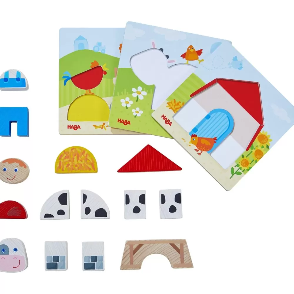 HABA On The Farm Arranging Game< Shape Sorters + Stacking Toys