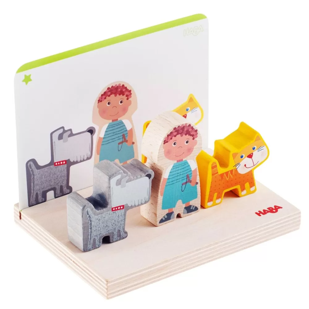 HABA On The Farm Stacking Toy< Wooden Stacking Toys & Arranging Games