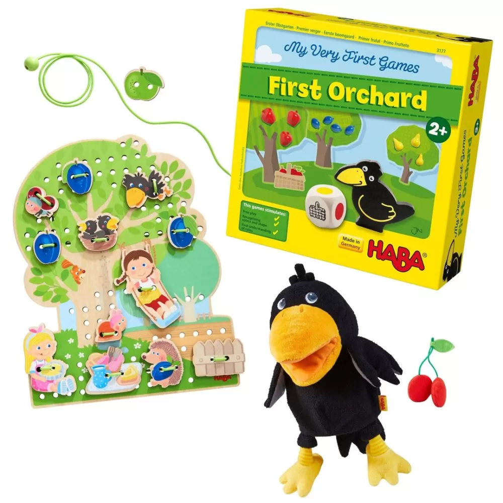 HABA Orchard Themed Toddler Gift Set Bundle< My Very First Games