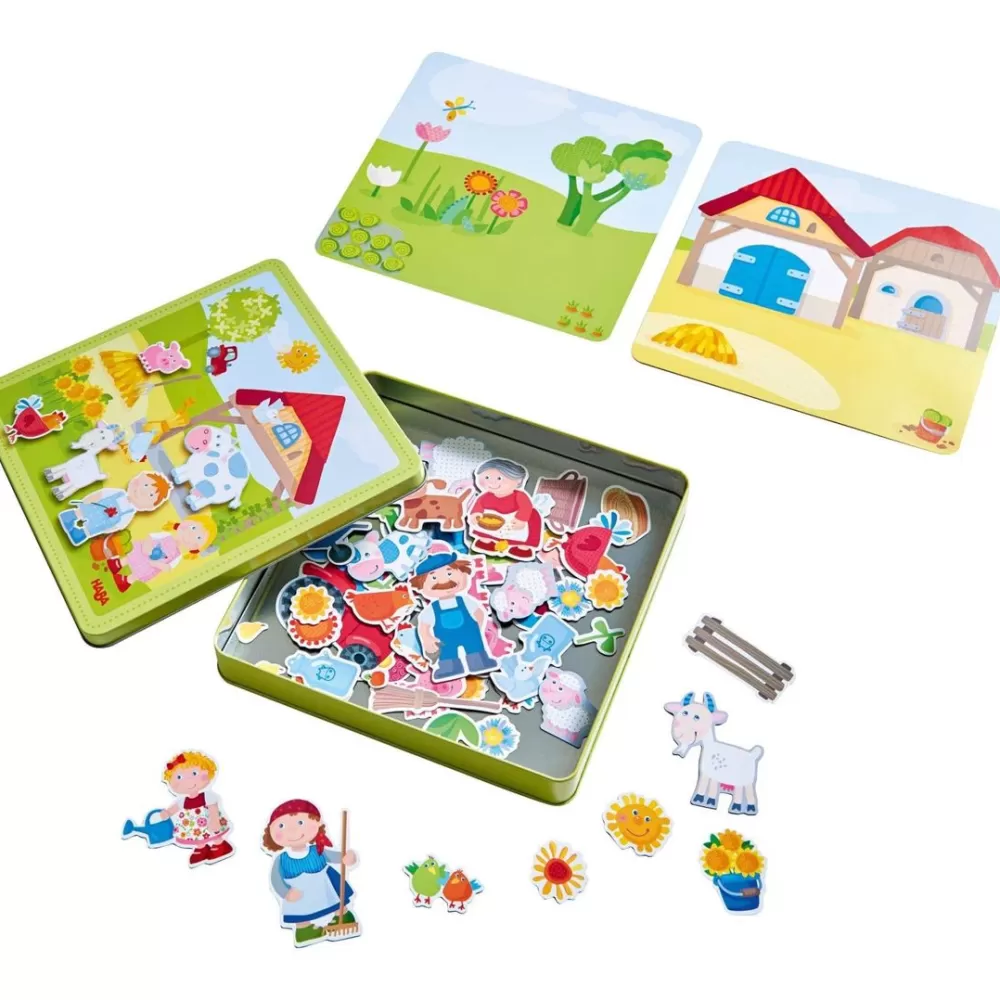 HABA Peter And Pauline'S Farm Magnetic Game< Lacing Toys + Motor Skills