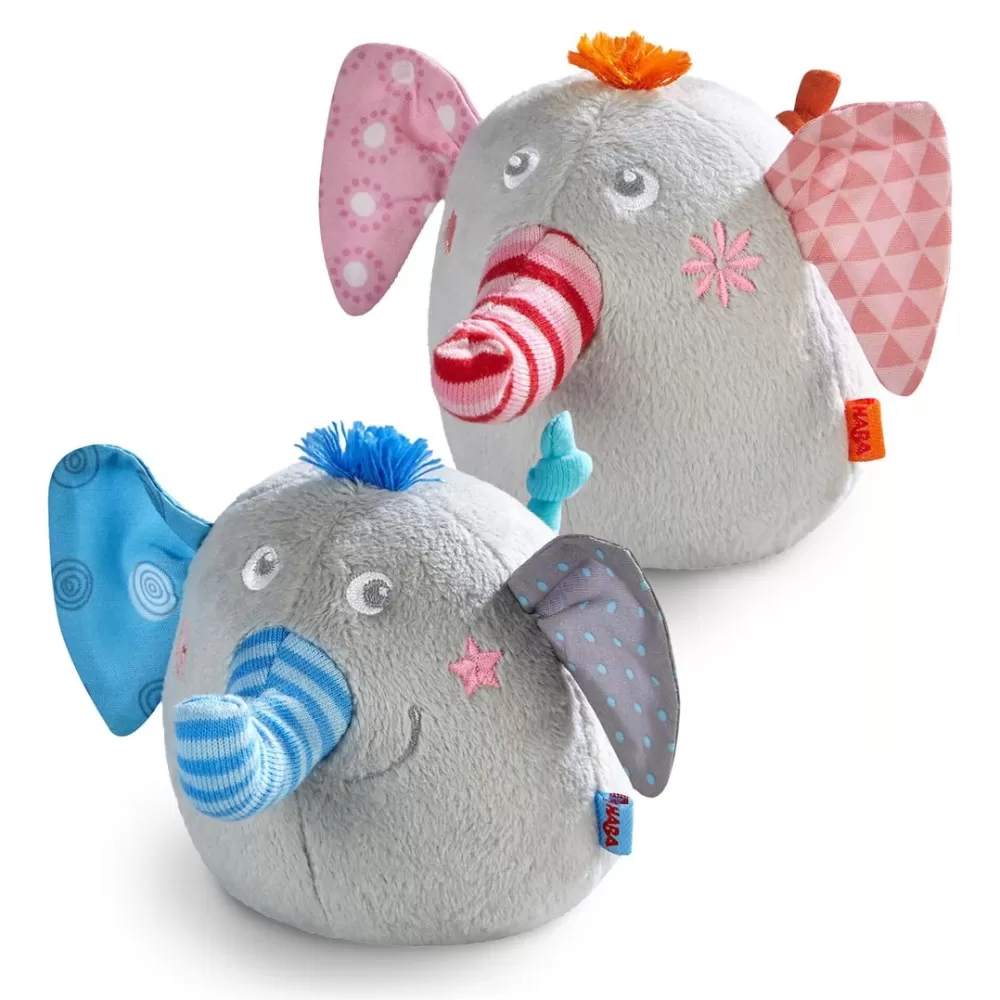 HABA Plush Elephant Duo - Noah & Nellie< Plush Baby Toys