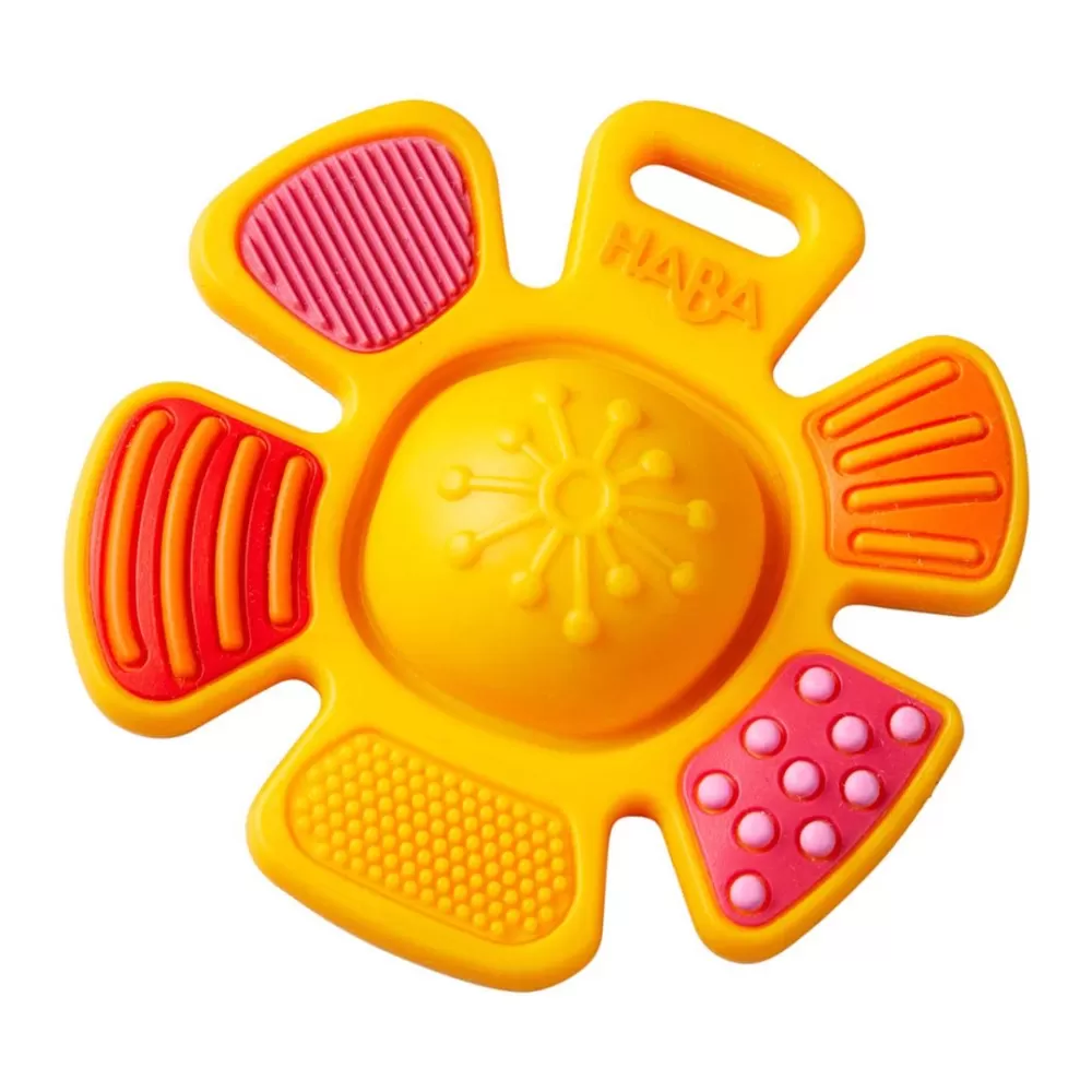 HABA Popping Flower Silicone Teething Toy< Grasping + Teething Toys