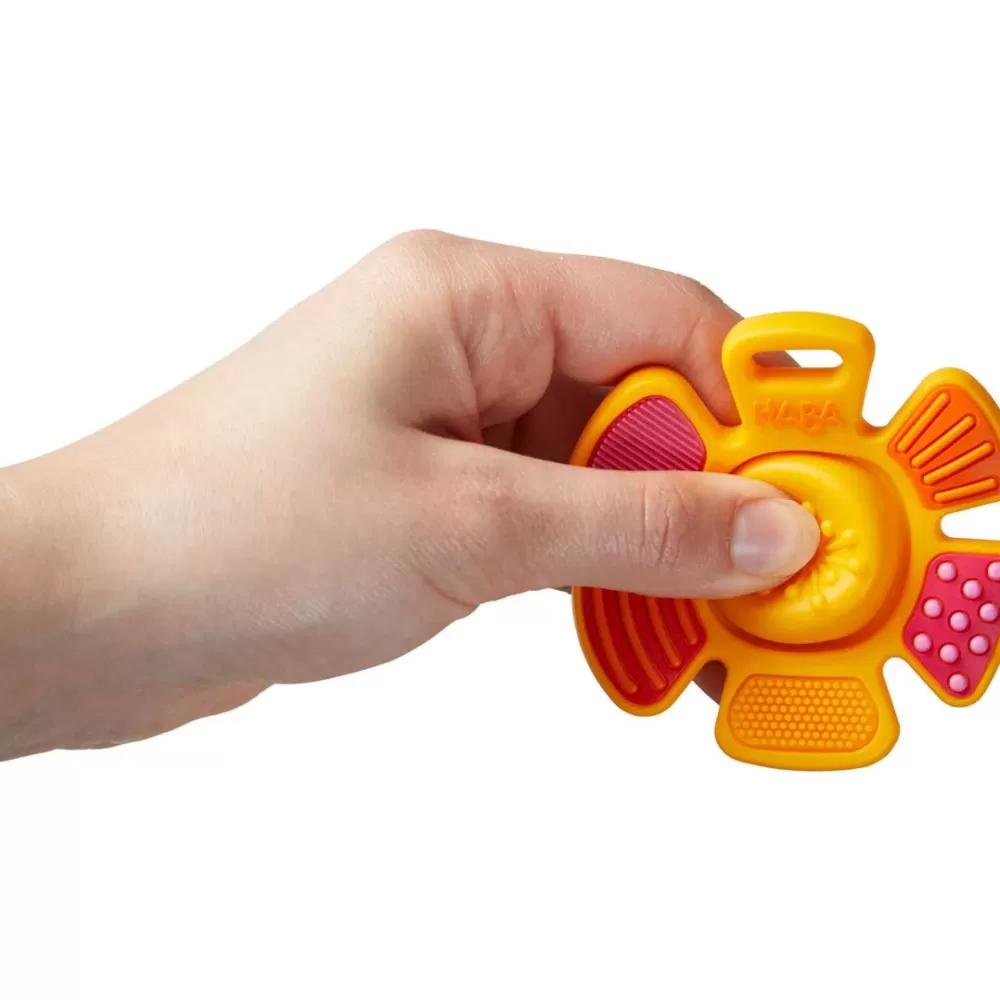 HABA Popping Flower Silicone Teething Toy< Grasping + Teething Toys