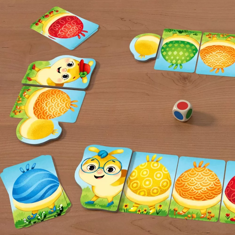 HABA Rainbow Caterpillar Arranging Game< Dexterity Games