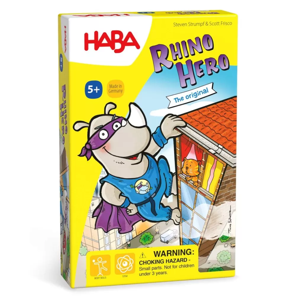 HABA Rhino Hero Stacking Cards Game< Dexterity Games