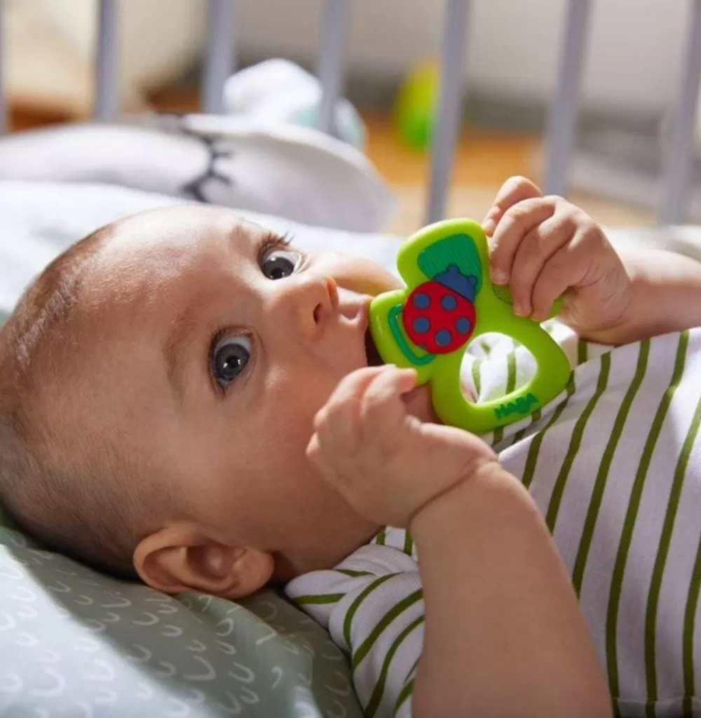 HABA Shamrock Silicone Teether< Grasping + Teething Toys