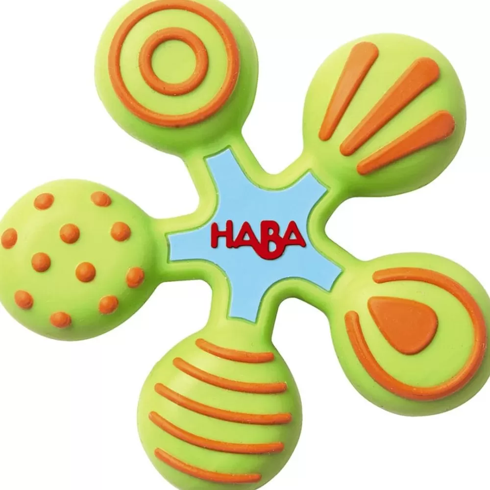 HABA Star Silicone Clutching Teether< Grasping + Teething Toys