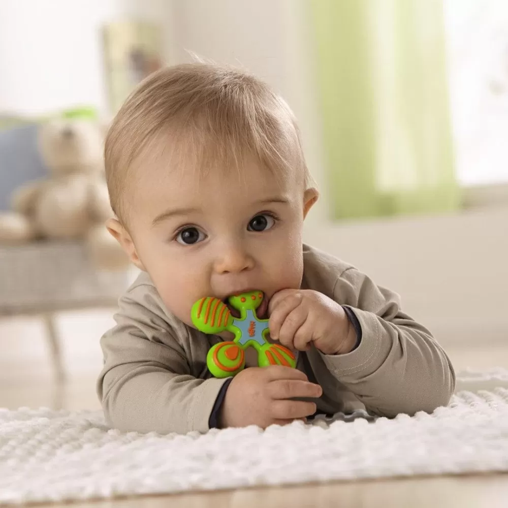 HABA Star Silicone Clutching Teether< Grasping + Teething Toys