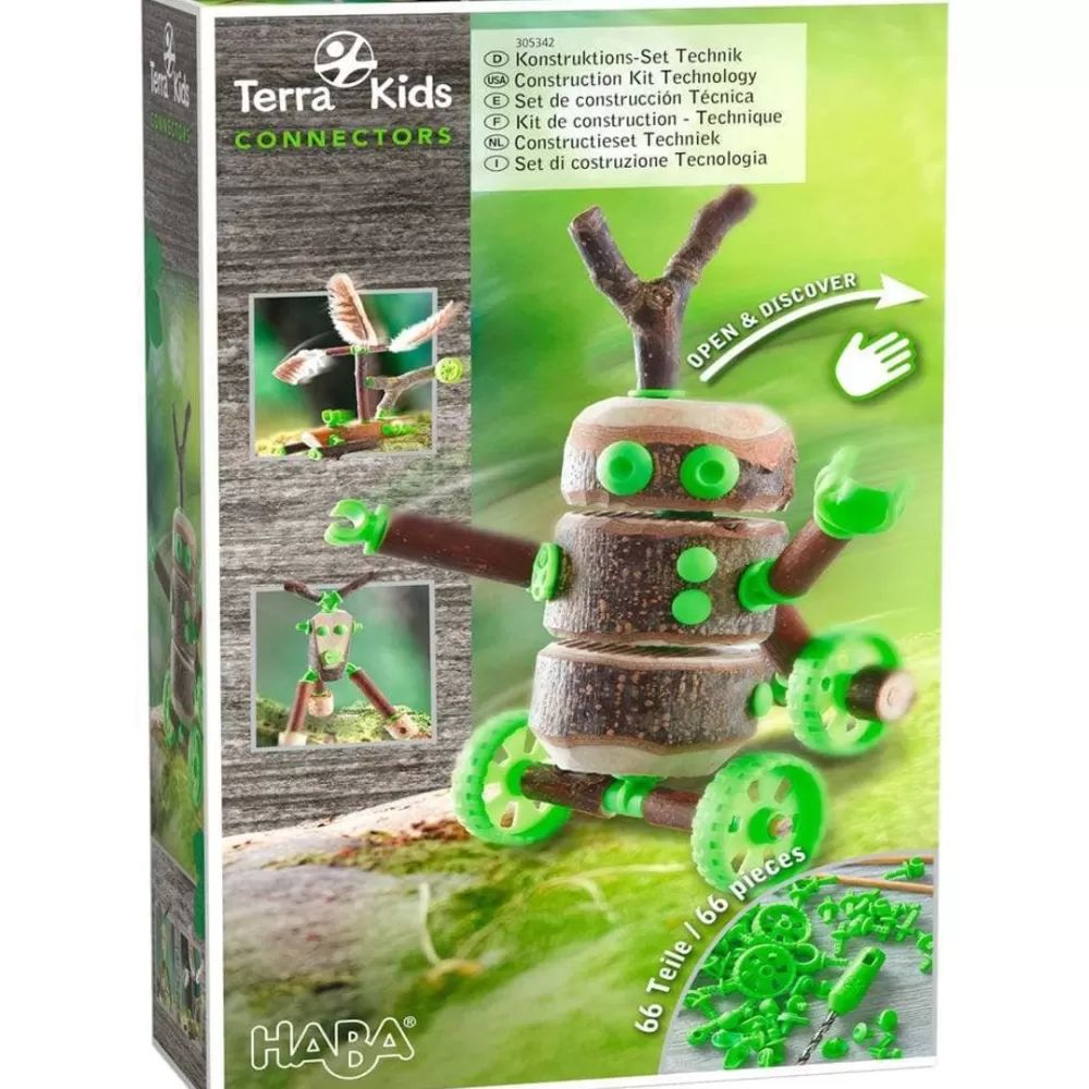 HABA Terra Kids Connectors 66 Piece Technology Set< Terra Kids Nature Toys