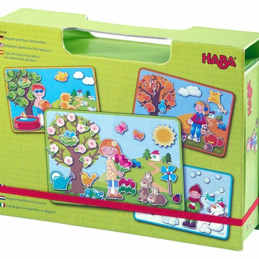 HABA The Seasons Magnetic Game Box< Lacing Toys + Motor Skills