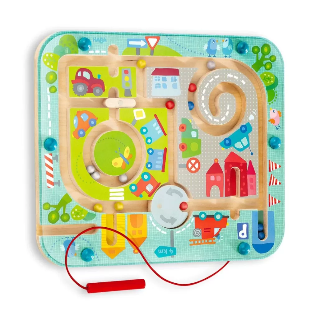 HABA Town Maze Magnetic Puzzle Game< Magnetic Games