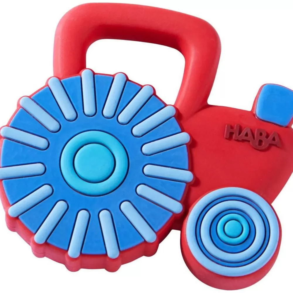 HABA Tractor Silicone Teether< Grasping + Teething Toys