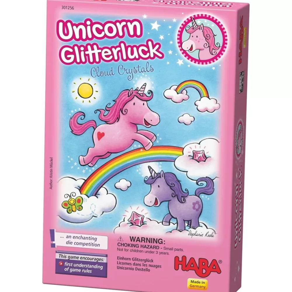 HABA Unicorn Glitterluck - Cloud Crystals Game< Family Games