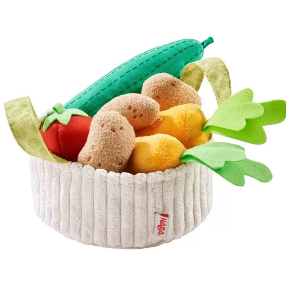 HABA Vegetable Basket Soft Play Food< Pretend Play Food