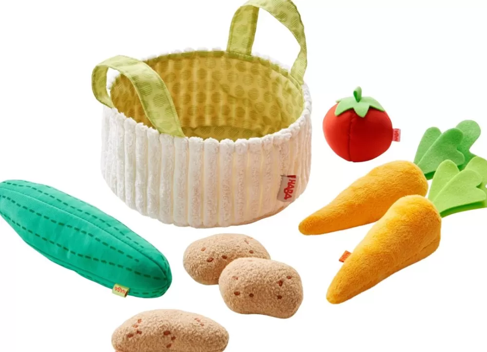 HABA Vegetable Basket Soft Play Food< Pretend Play Food